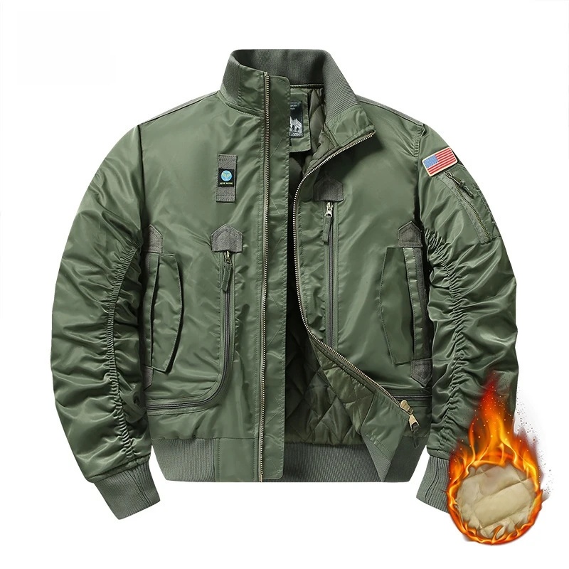 Winter Clothing Taiwan - Jaqueta bomber masculina MA1 de inverno,