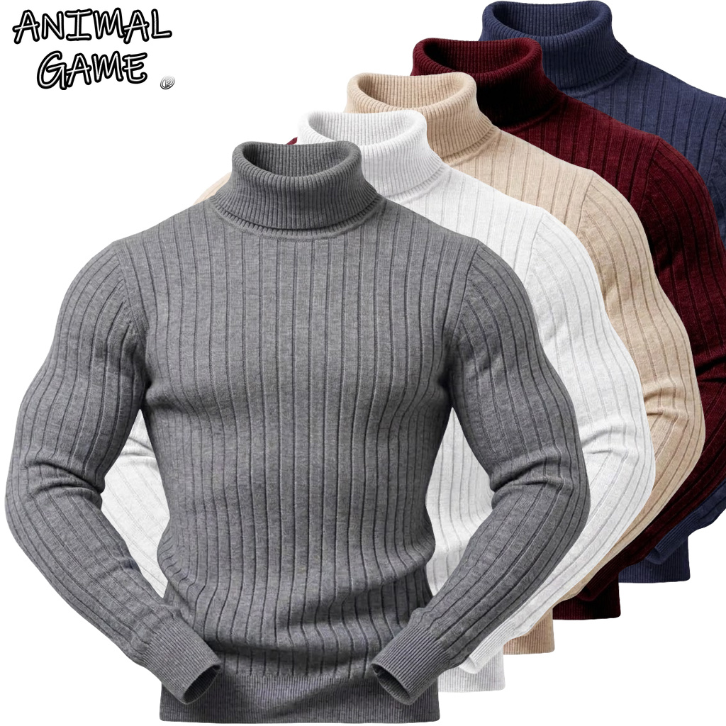 Winter Clothing Game - Novo Suéter Masculino Slim Fit de
