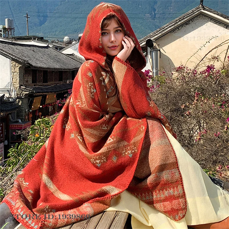 Winter Clothing Essentials - Novo Poncho Adulto com Capuz, Manta