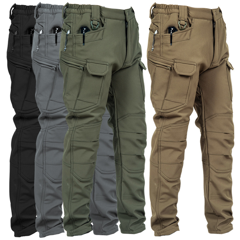 Winter Clothing Hiking - Calças Táticas Masculinas Slim Fit com