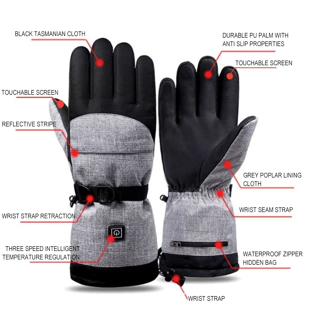 1 par de luvas térmicas elétri - Heated Gloves Electric avaliação e preço
