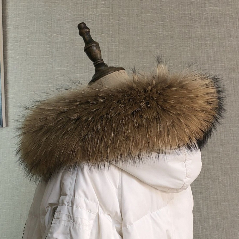 Gola de pele real para casaco  - Winter Clothing Essentials avaliação e preço