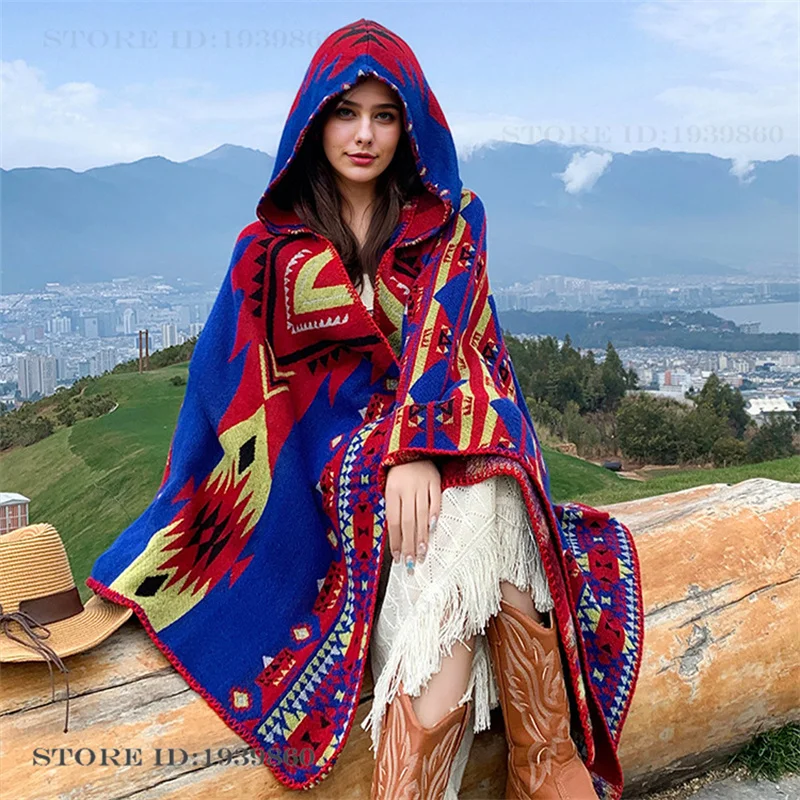 Novo Poncho Adulto com Capuz,  - Winter Clothing Essentials avaliação e preço