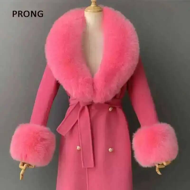 Gola de pele real e punhos con - Winter Clothing Essentials avaliação e preço