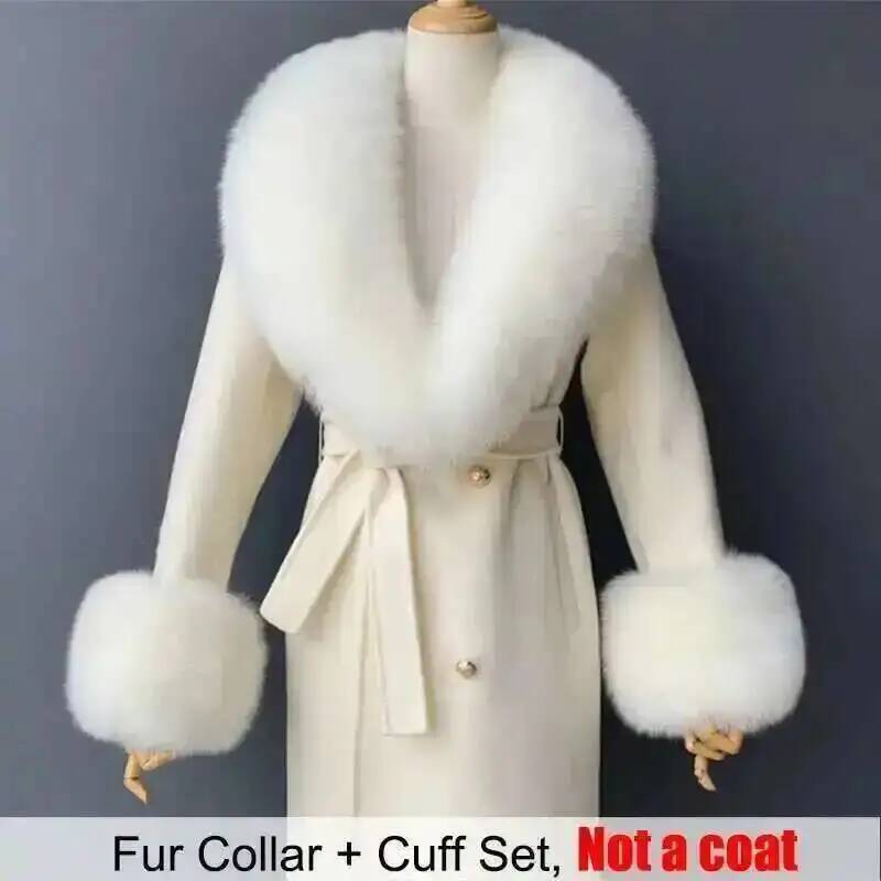 Gola de pele real e punhos con - Winter Clothing Essentials avaliação e preço