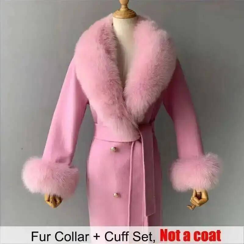 Gola de pele real e punhos con - Winter Clothing Essentials avaliação e preço