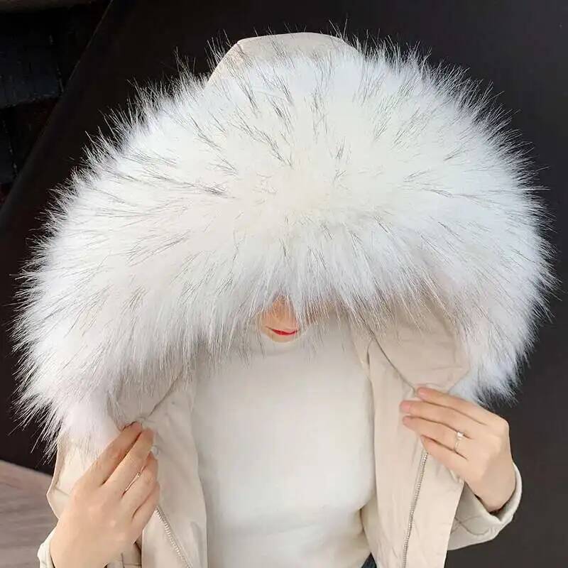 Gola de pele sintética destacá - Winter Clothing Essentials avaliação e preço