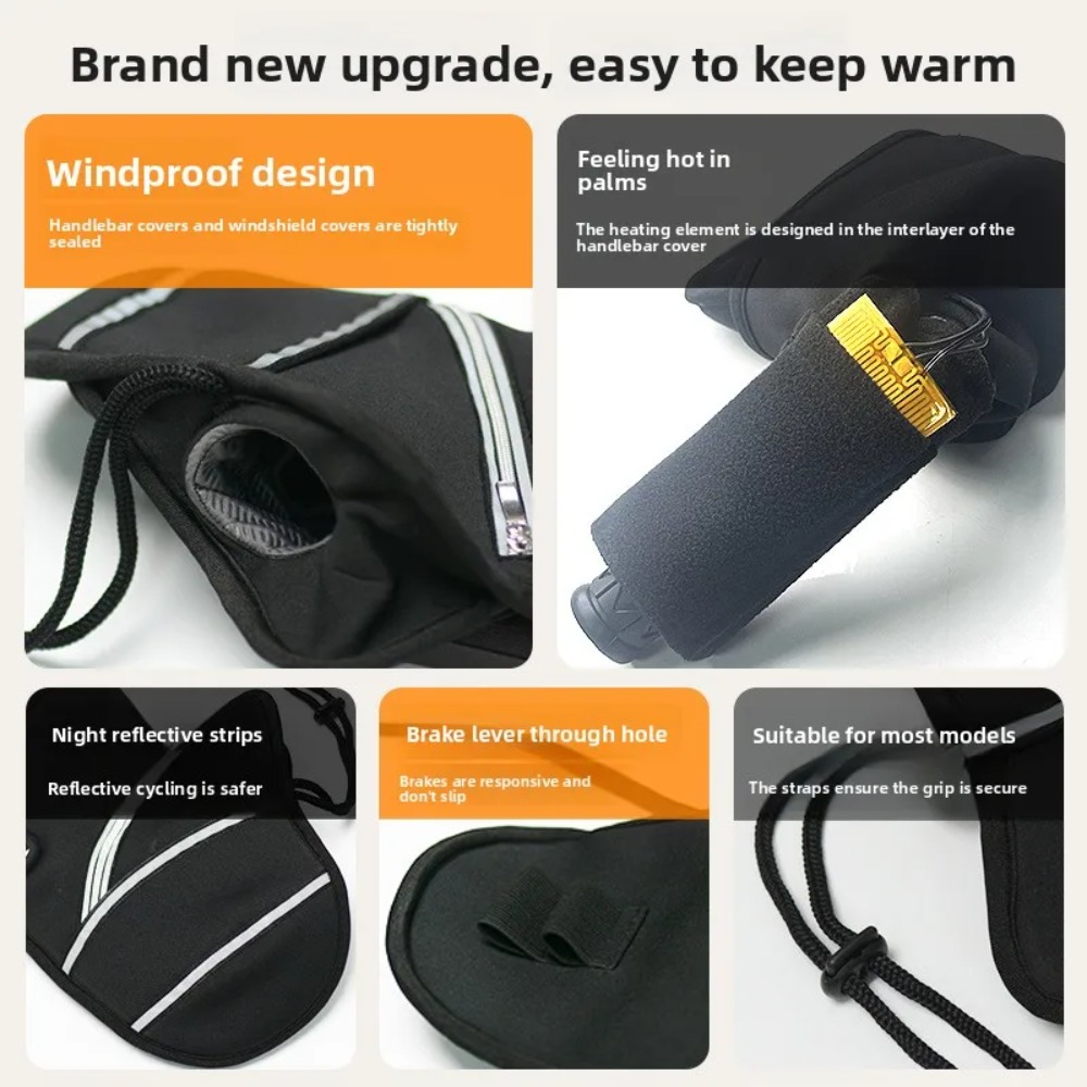 Capa para guidão de motociclet - Heated Gloves Electric avaliação e preço